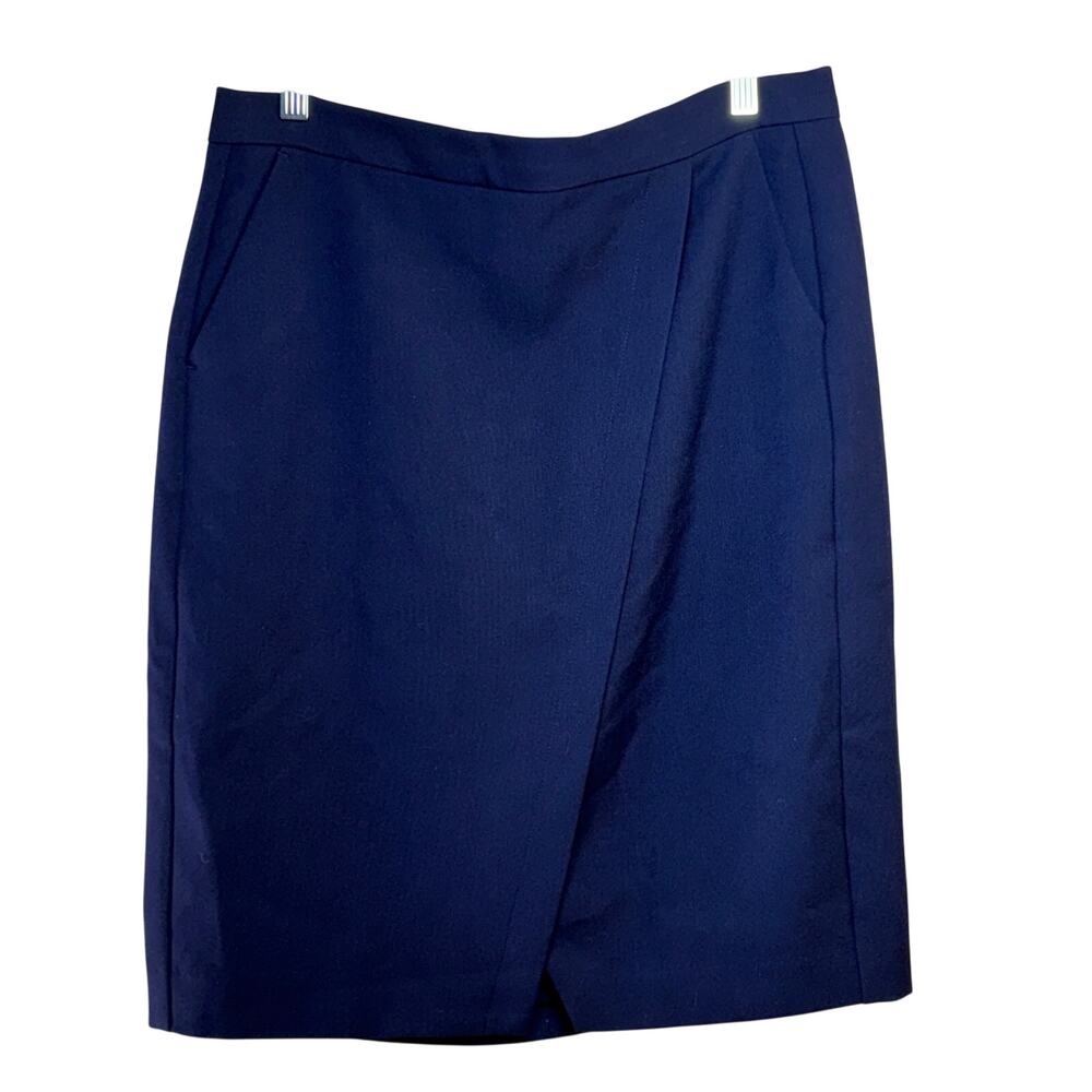 Blue Skirt Lined Women's 8 W31-32 L23 Knee Length Office Banana Republic Factory